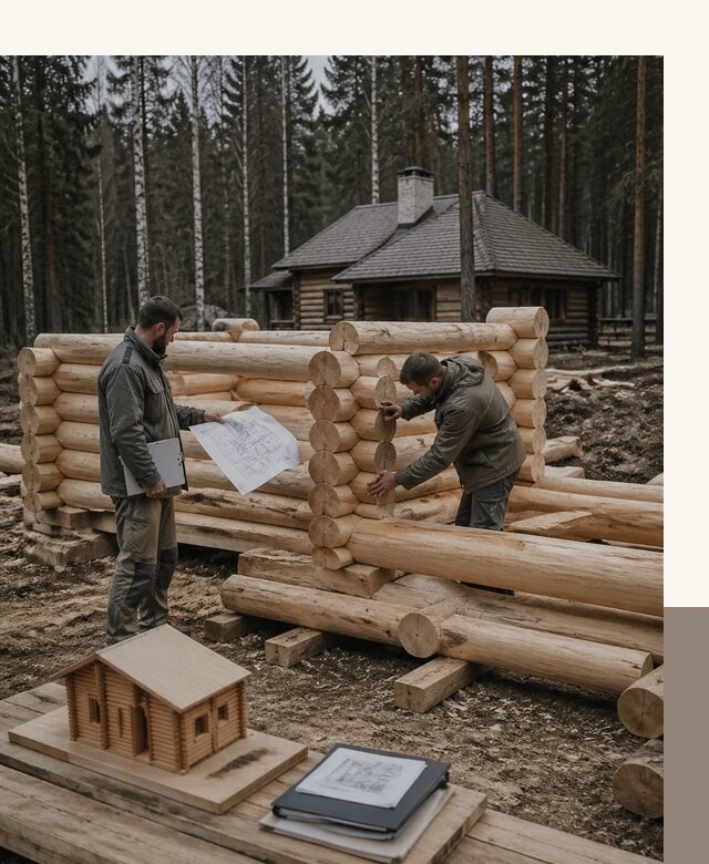 Проектирование и строительство домов из бревна в Череповце
